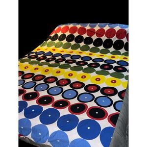 Vintage IKEA Tvablad Rund Duvet Cover Twin Mod Dot Cotton Scandinavian Pop Art